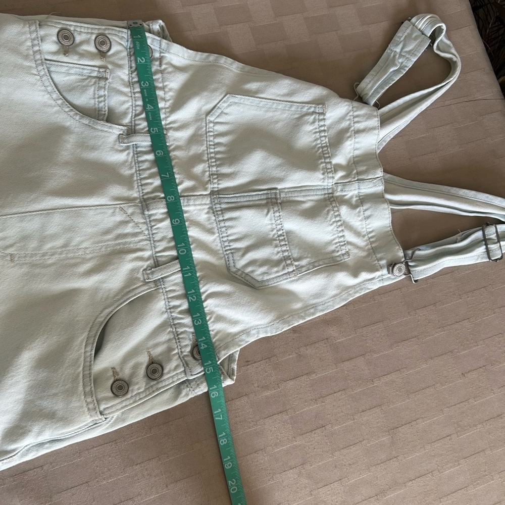 Free People We The Free Cotton Denim Overalls in Beach Bloom - Small - Picture 13 of 16